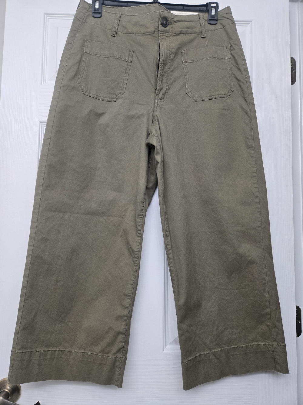a.n.a Olive Green High-Rise Wide-Leg Pants NWT